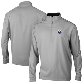 Men's Columbia Gray Edmonton Oilers Omni-Wick Bogey's Paradise Pullover Top