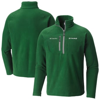 Men's Columbia  Green Dallas Stars Fast Trek III Raglan Half-Zip Fleece Jacket