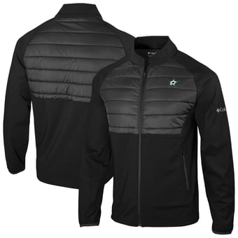 Men's Columbia  Black Dallas Stars In The Element Full-Zip Omni-Wick Jacket