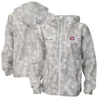 Women's Columbia  Gray Montreal Canadiens Flash Challenger Omni-Shade Full-Zip Windbreaker Jacket