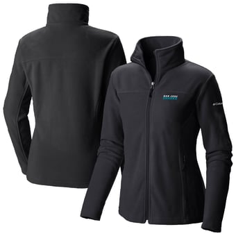 Women's Columbia  Black San Jose Sharks Give & Go II Fleece Full-Zip Jacket