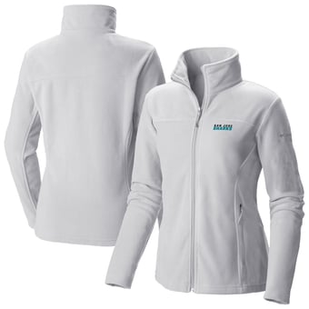 Women's Columbia  White San Jose Sharks Give & Go II Fleece Full-Zip Jacket