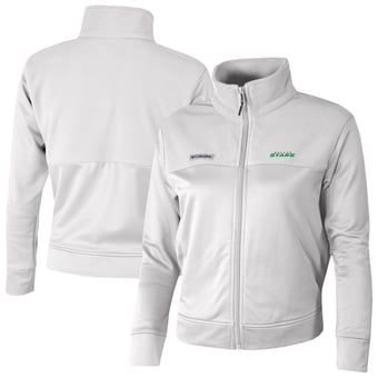 Women's Columbia  White Dallas Stars Omni-Wick Cropped River Fleece Full-Zip Jacket
