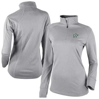 Women's Columbia  Gray Dallas Stars Shotgun Omni-Wick 2.0 Raglan Quarter-Zip Top