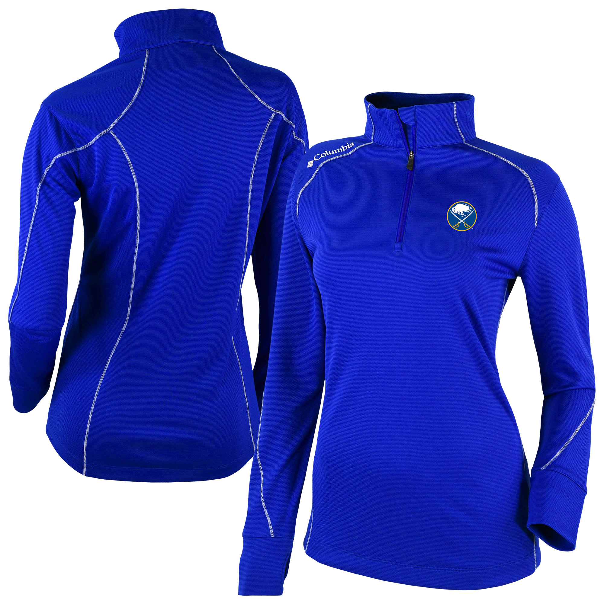 Women’s Columbia Royal Buffalo Sabres Shotgun Omni-Wick 2.0 Raglan Quarter-Zip Top Women’s Columbia Royal Buffalo Sabres Shotgun Omni-Wick 2.0 Raglan Quarter-Zip Top