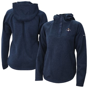 Women's Columbia  Navy Florida Panthers Sweater Weather Quarter-Snap Hoodie
