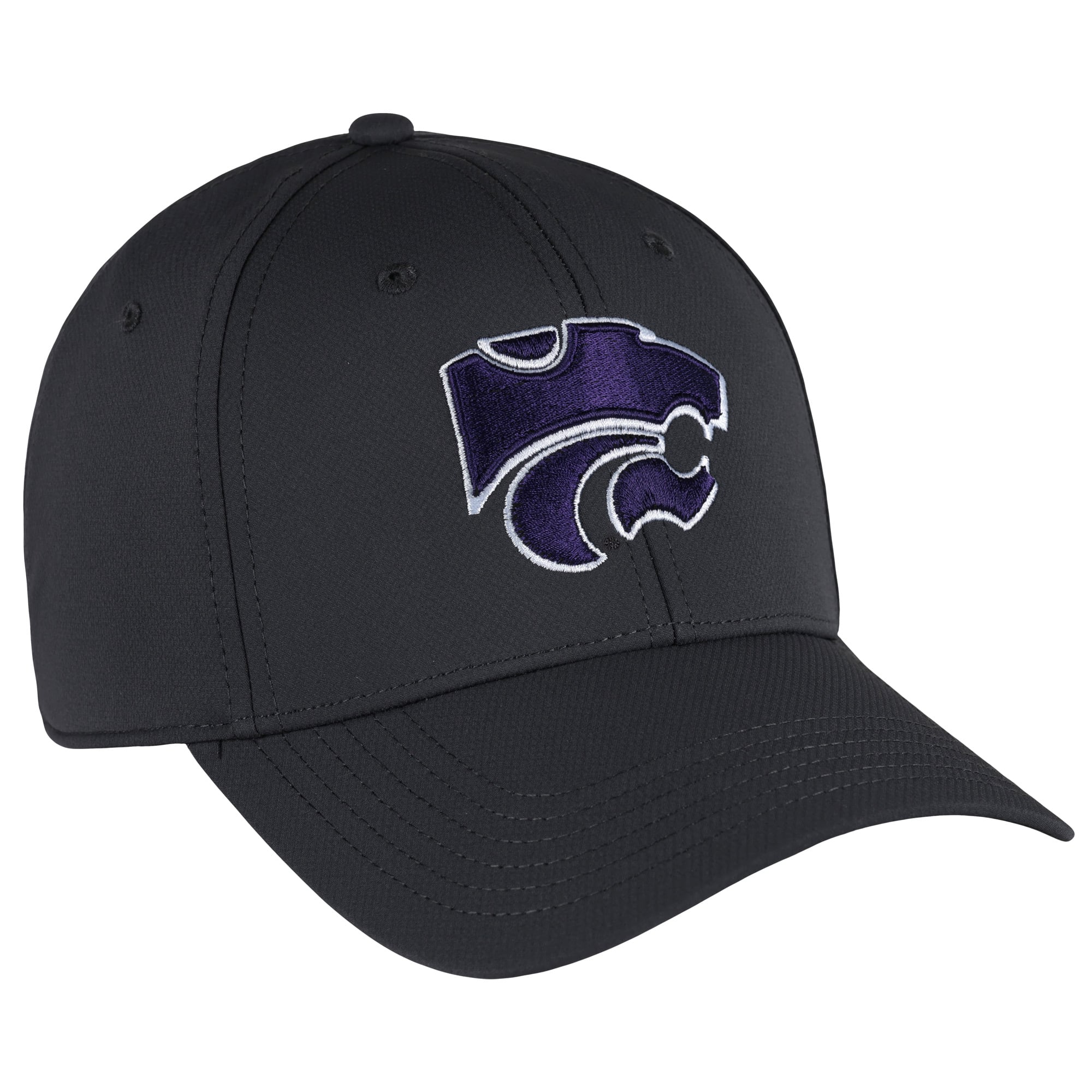 Men's Ahead  Graphite Kansas State Wildcats Stratus AeroSphere Adjustable Hat