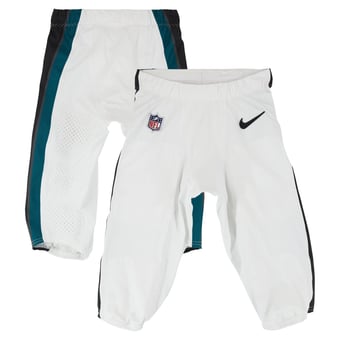 DeVonta Smith Philadelphia Eagles Game-Used White Nike Pants vs. Pittsburgh Steelers on December 15, 2024