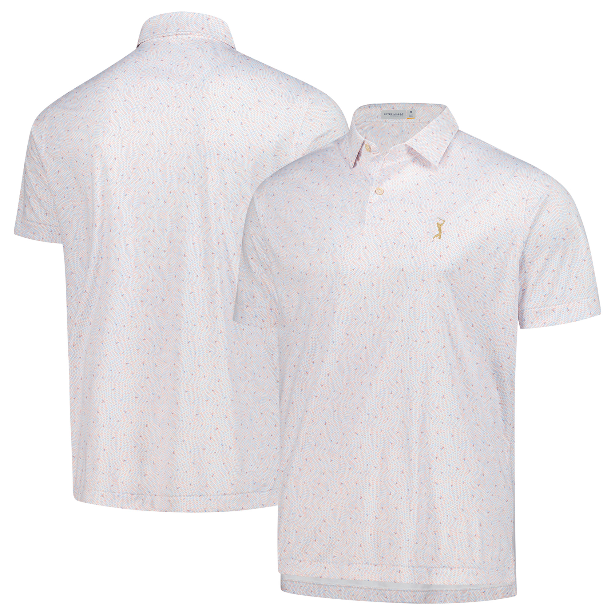 Men's Peter Millar  White THE PLAYERS Goldman Featherweight Honeycomb Polo