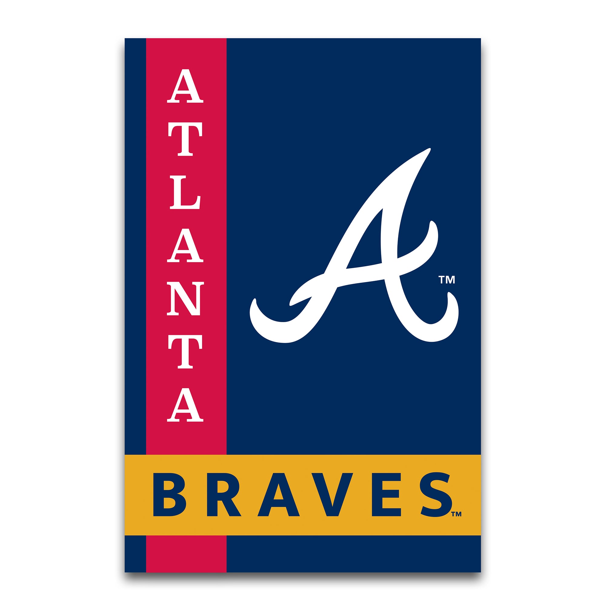Atlanta Braves 12" x 18" Double-Sided Garden Flag