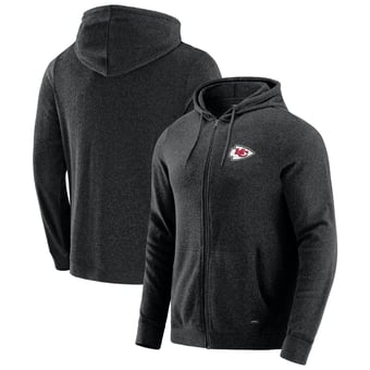 Men's J. Palmer Dark Heather Gray Kansas City Chiefs Players Lounge Tri-Blend Full-Zip Hoodie