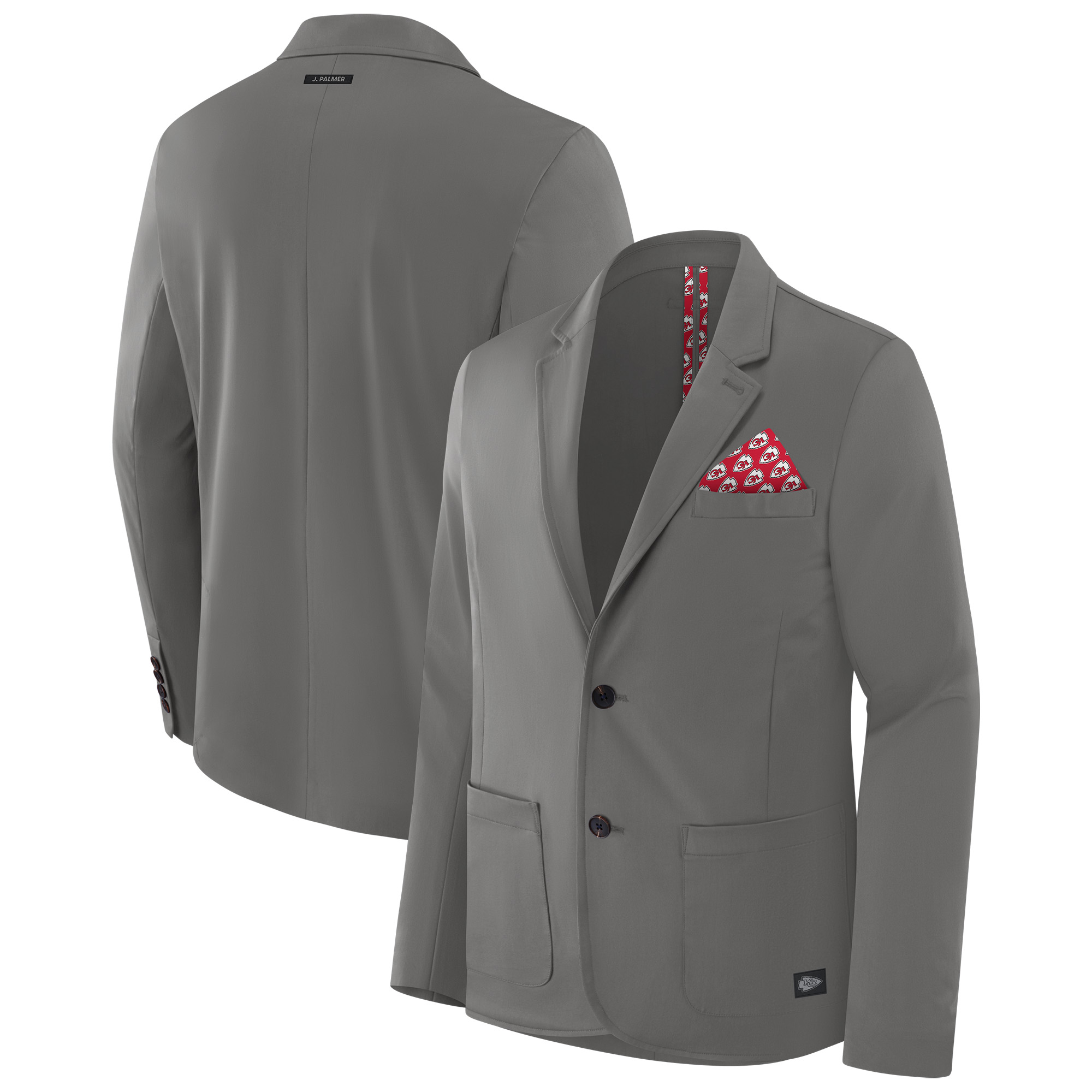 Men's J. Palmer Graphite Kansas City Chiefs Man-In-Motion Blazer