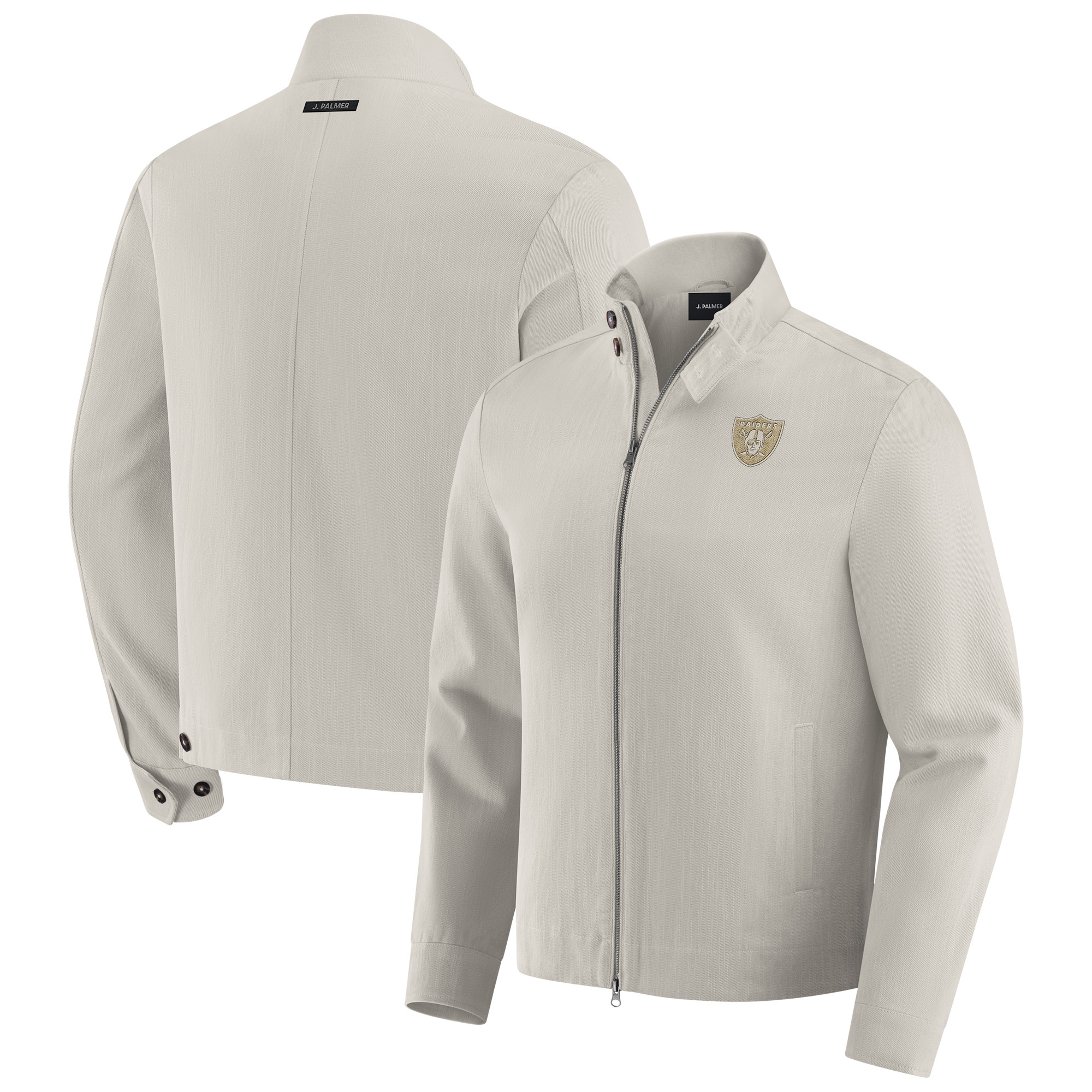 Men's J. Palmer Gray Las Vegas Raiders Air Raid Full-Zip Jacket