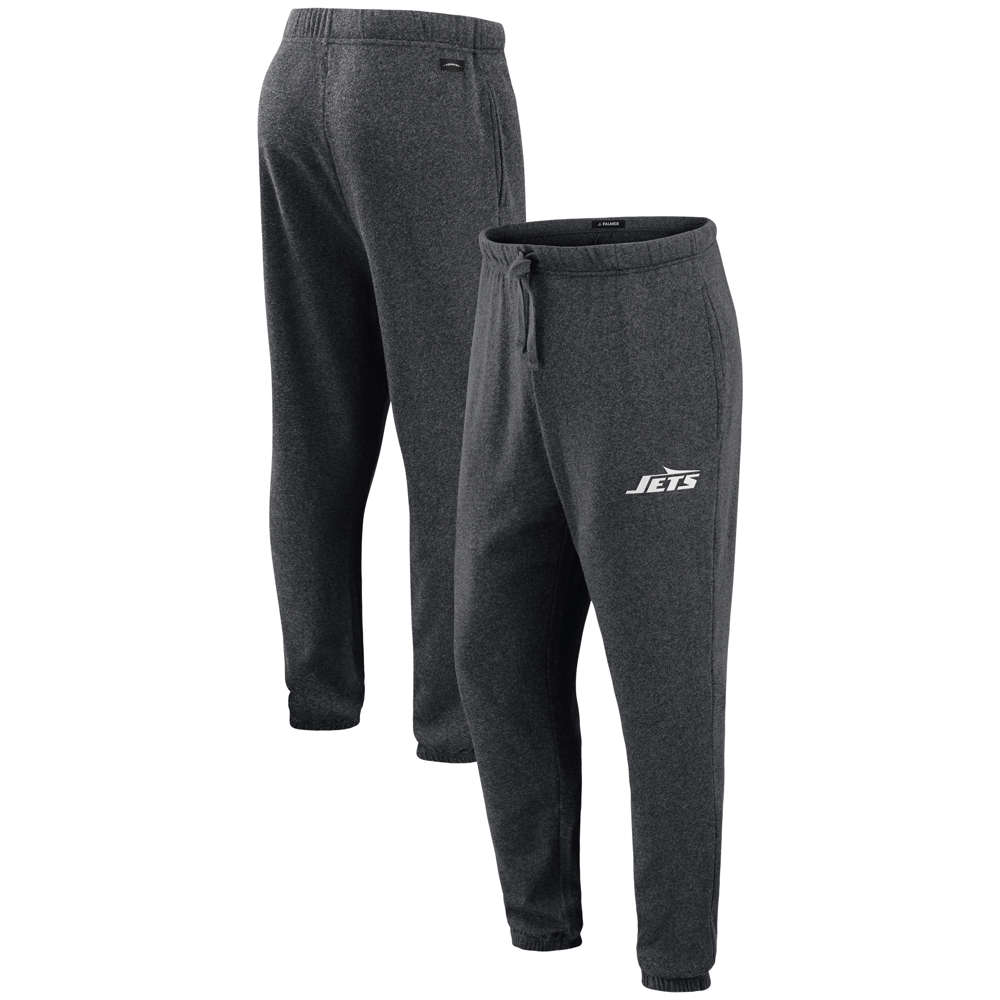 Men's J. Palmer Dark Heather Gray New York Jets Players Lounge Tri-Blend Joggers