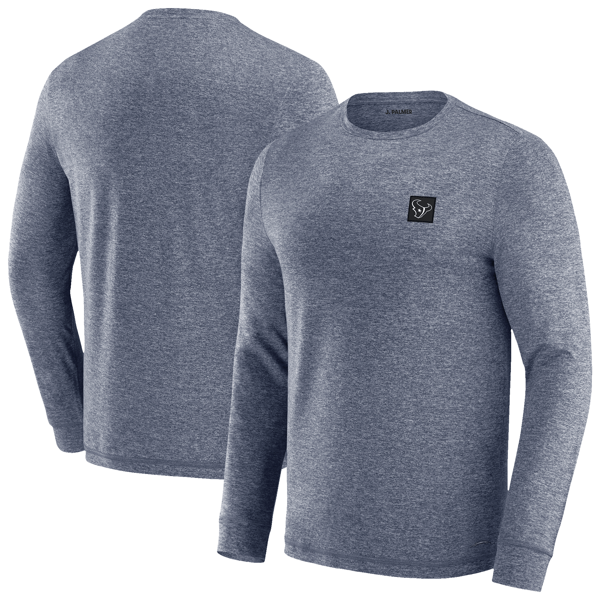 Men's J. Palmer Navy Houston Texans Four Down Long Sleeve T-Shirt