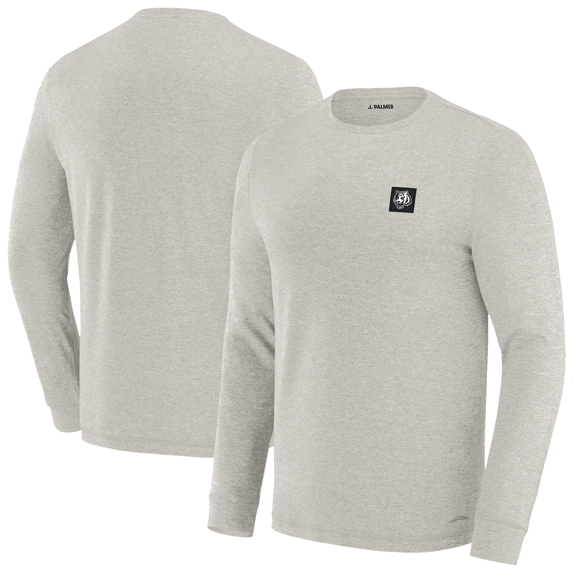 Men's J. Palmer Gray Cincinnati Bengals Four Down Long Sleeve T-Shirt