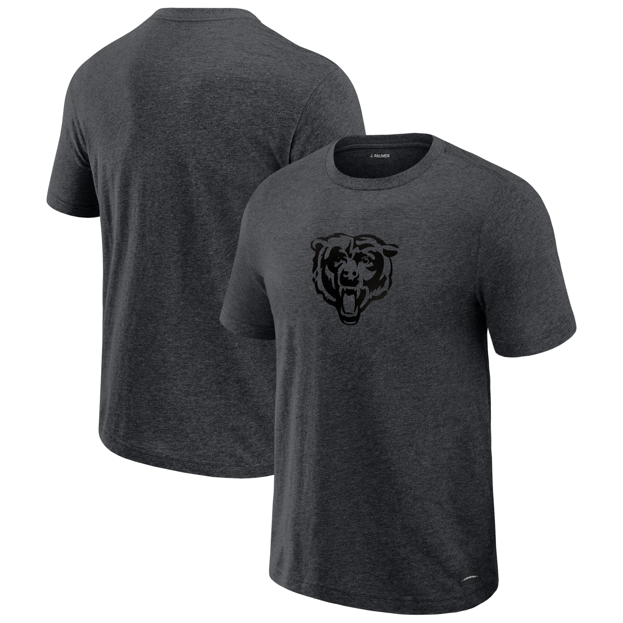 Men's J. Palmer  Graphite Chicago Bears Players Lounge Tri-Blend T-Shirt