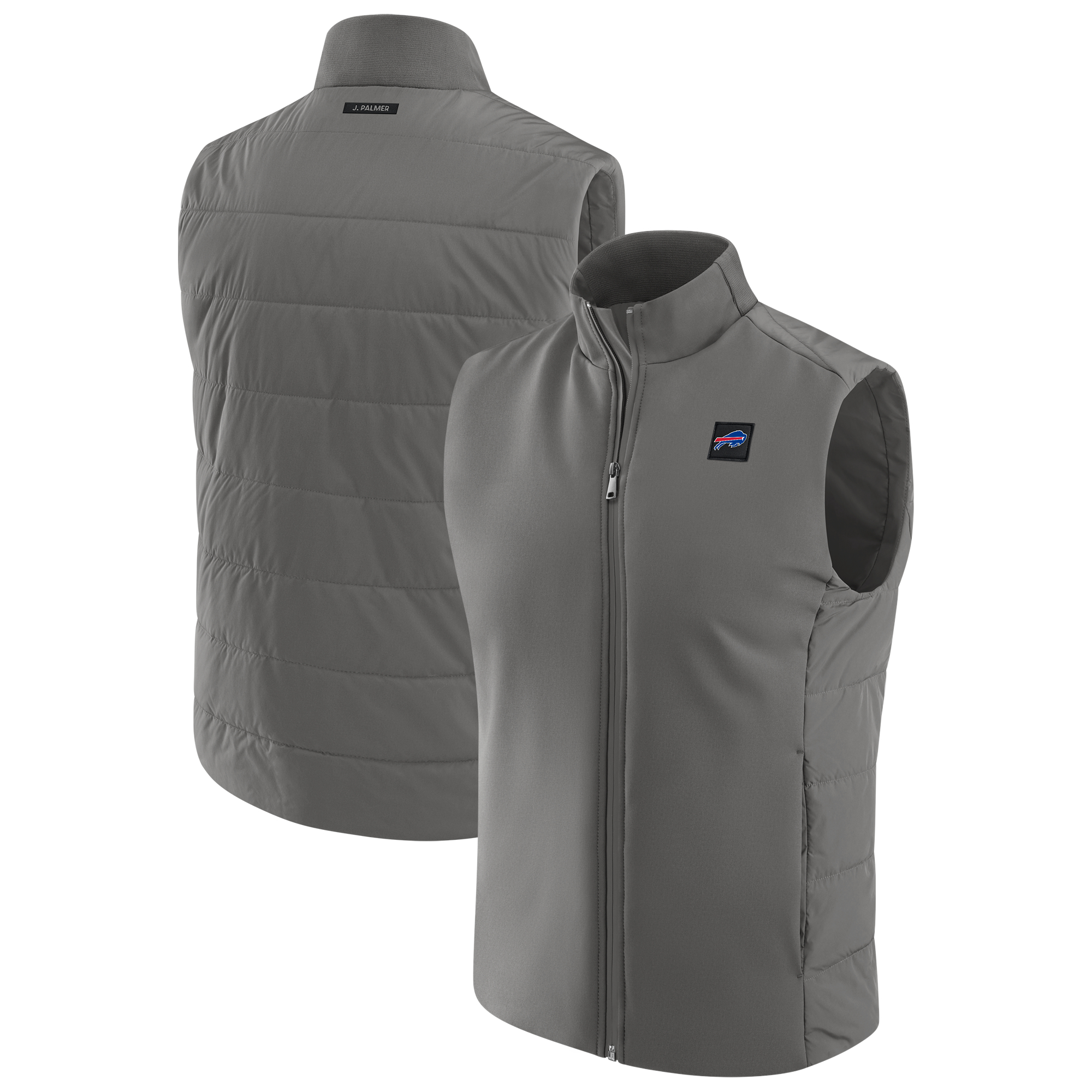 Men's J. Palmer Graphite Buffalo Bills Front Office Full-Zip Vest