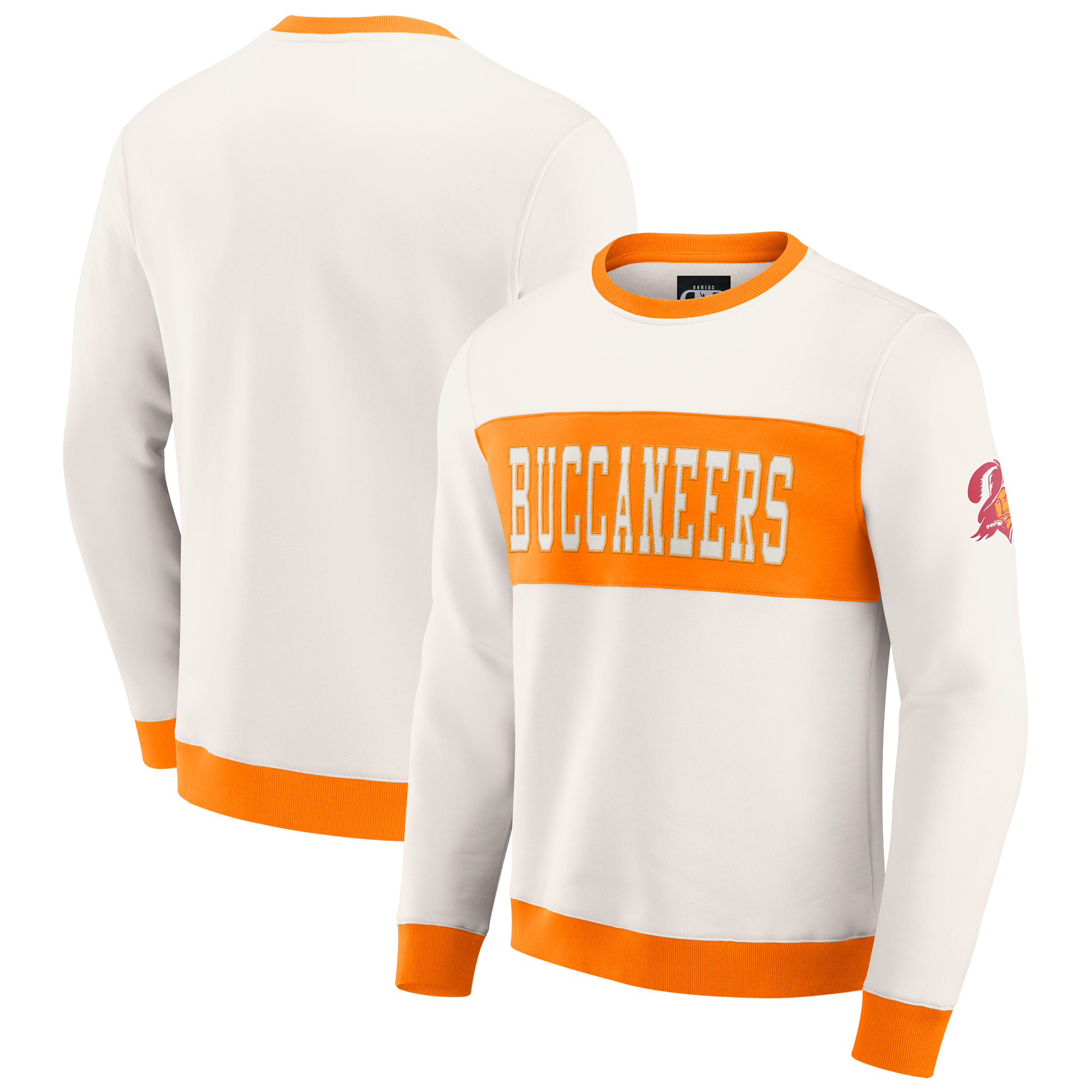 Men’s Darius Rucker Collection by Fanatics Cream Tampa Bay Buccaneers Colorblock Pullover Sweatshirt Men’s Darius Rucker Collection by Fanatics Cream Tampa Bay Buccaneers Colorblock Pullover Sweatshirt