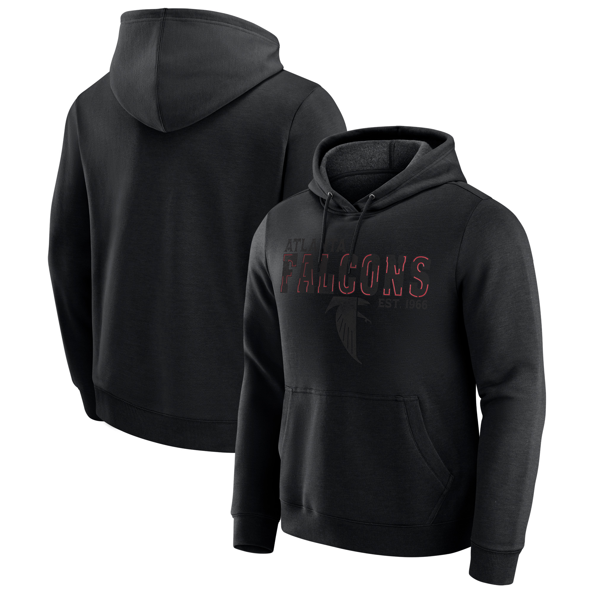 Men's Darius Rucker Collection by Fanatics Heather Black Atlanta Falcons Hoodie