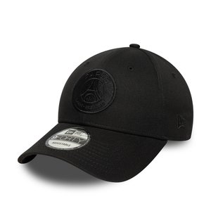 Casquette 9FORTY ton sur ton Paris Saint-Germain New Era noire, vue 1