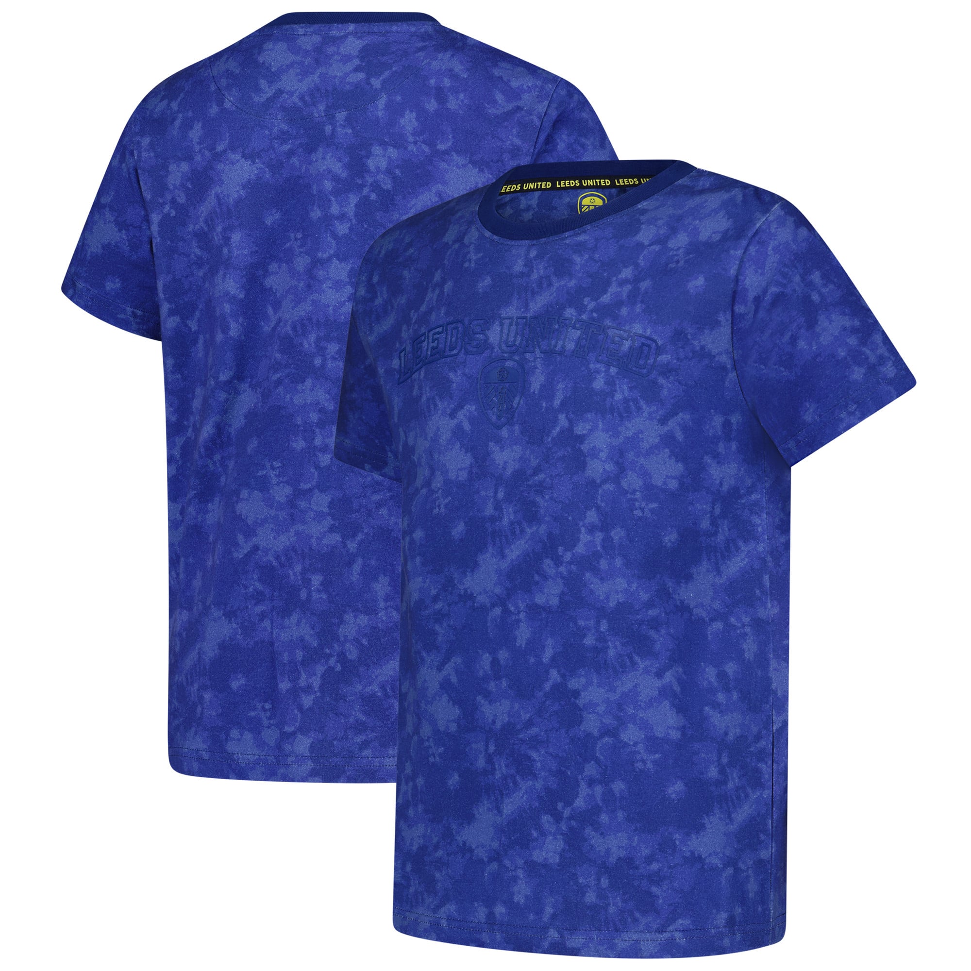 Leeds United Tie Dye T-Shirt - Blue - Kids