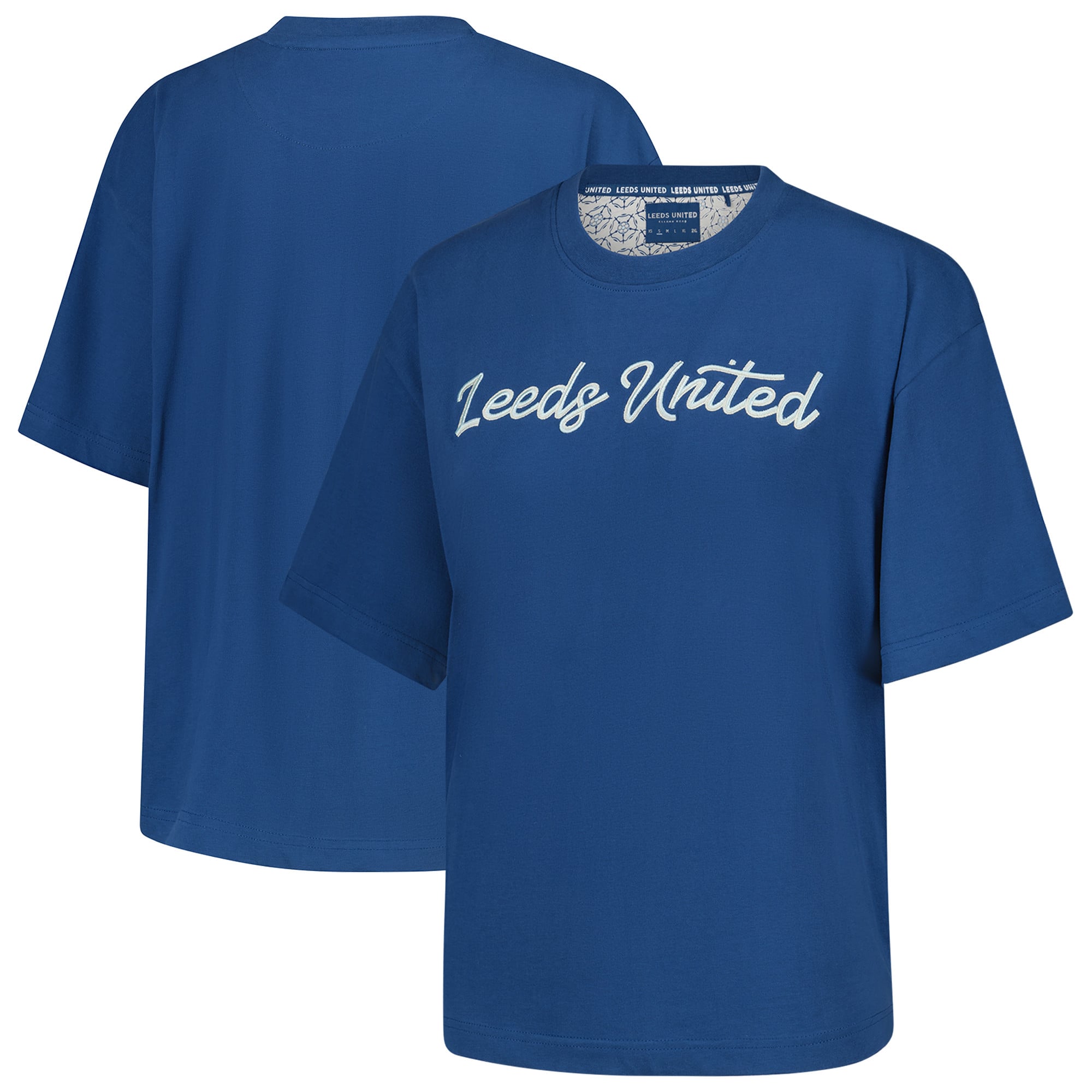 Leeds United Script T-Shirt - Navy - Womens