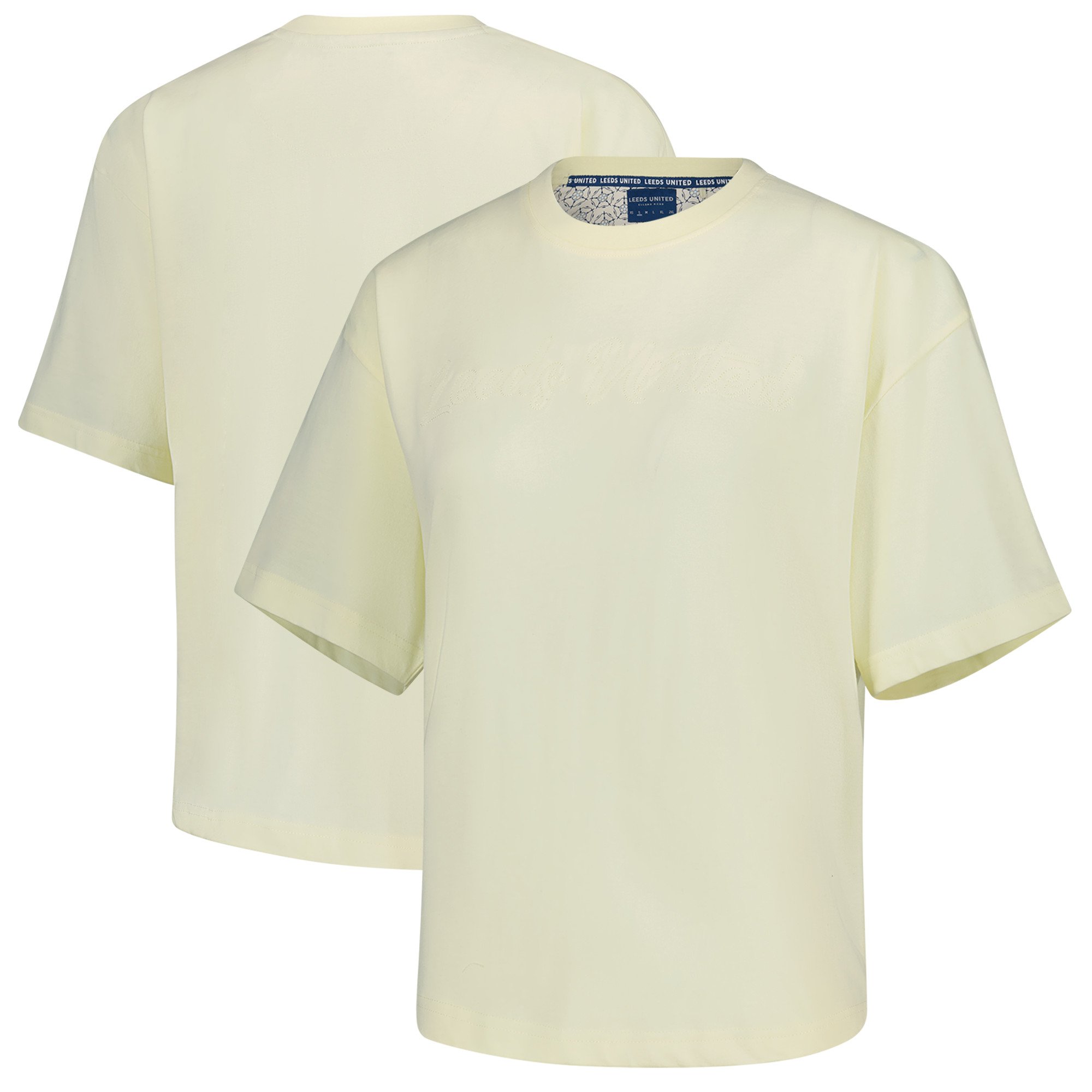 Leeds United Script T-Shirt - Yellow - Womens