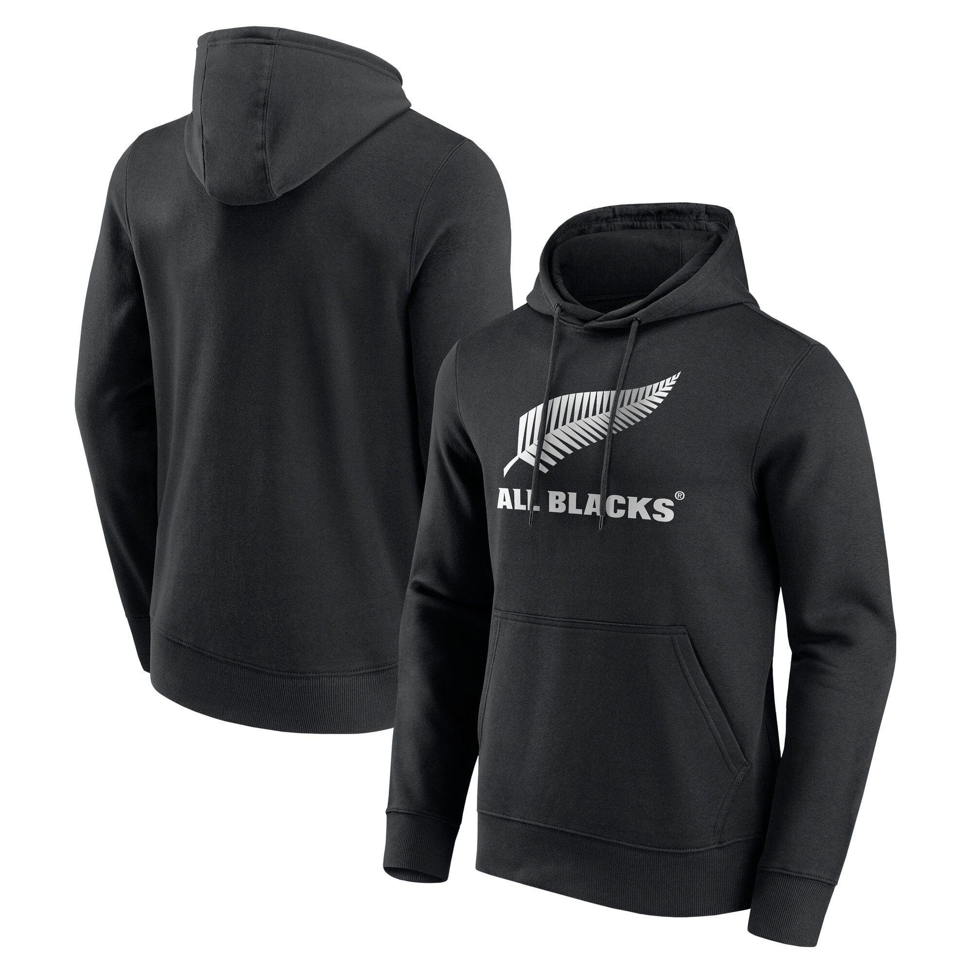 Felpa con cappuccio con grafica All Blacks Primary Logo - Nero