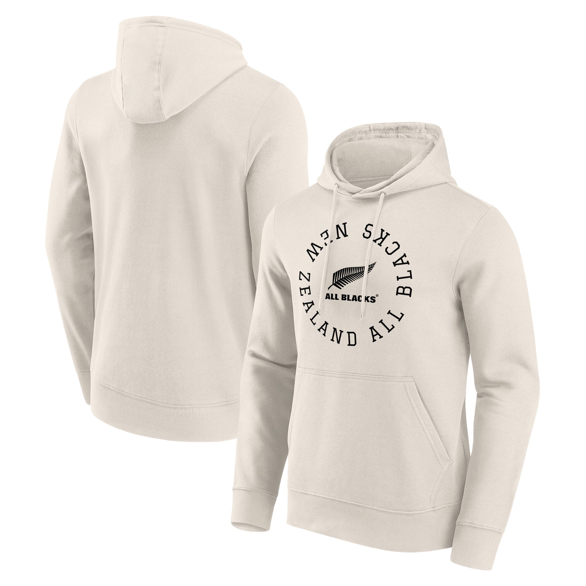 Felpa con cappuccio All Blacks Loop Logo - Bianco sporco
