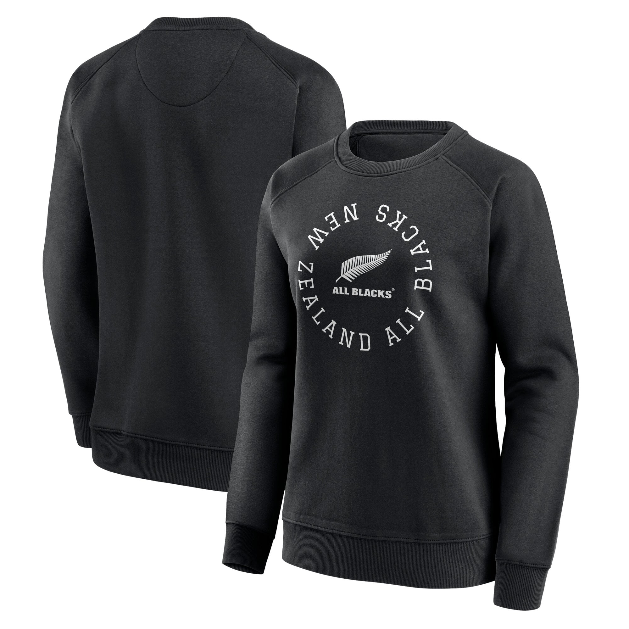 Felpa girocollo con grafica All Blacks Loop Logo - Nero - Donna