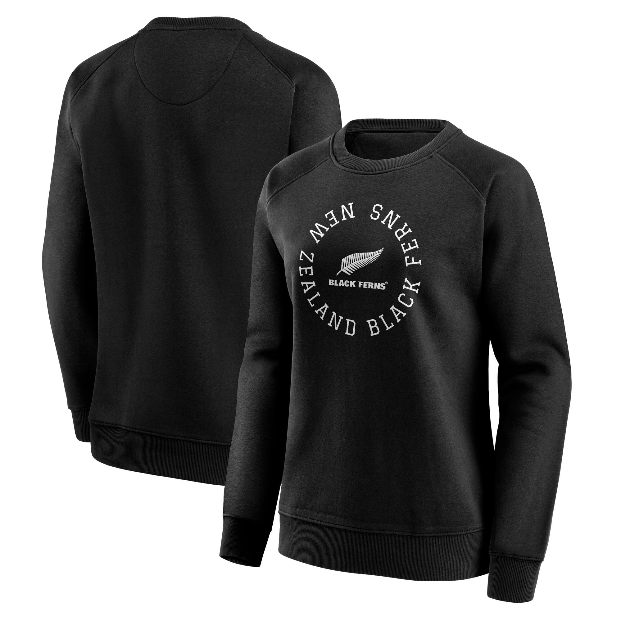 Felpa girocollo con grafica Black Ferns Loop Logo - Nero - Donna
