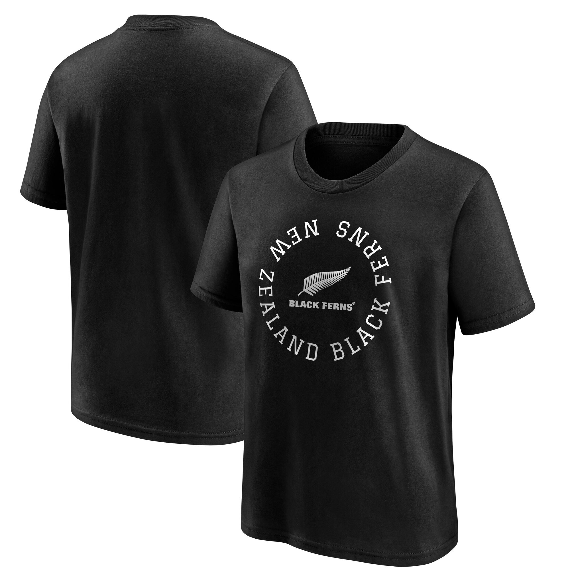 Maglietta con grafica Black Ferns Loop Logo - Nero - Bambino