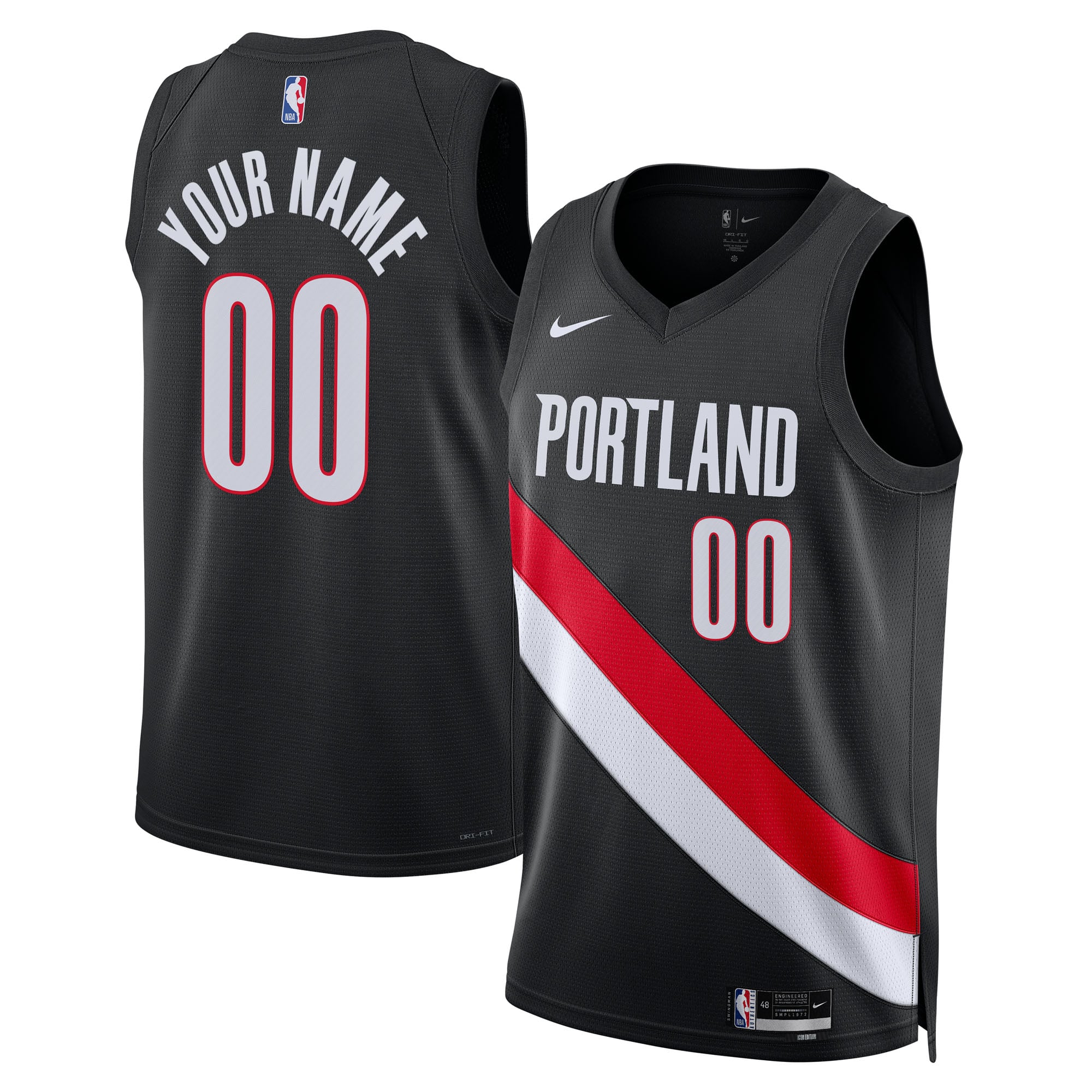 Camiseta Nike Replica Icon Swingman de los Portland Trail Blazers - Unisex