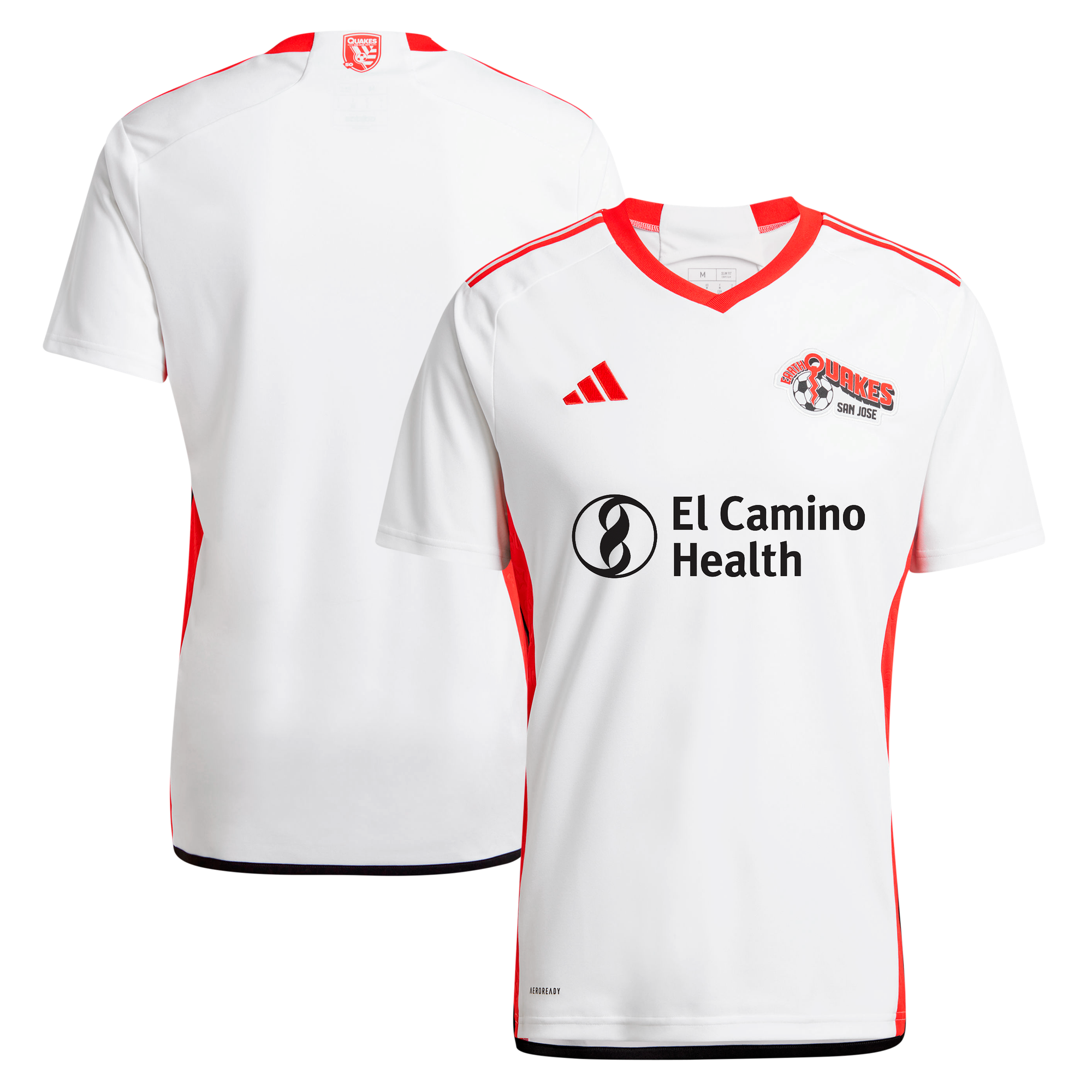 Men's adidas White San Jose Earthquakes 2025 The 50 Kit Replica Jersey
