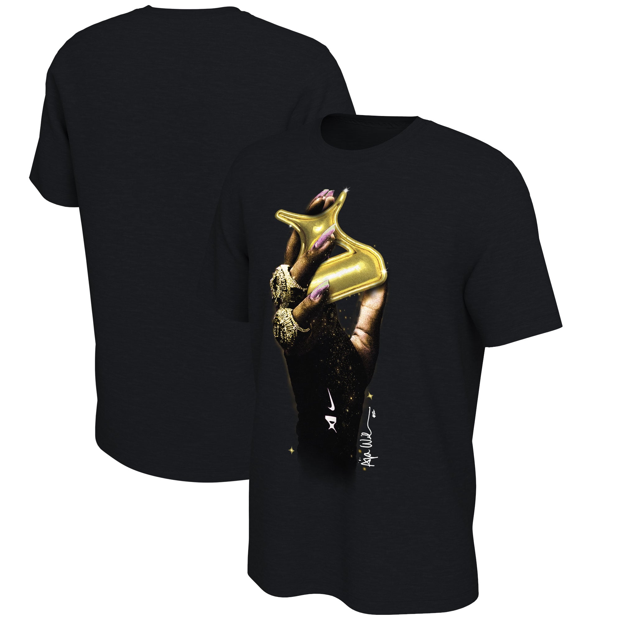 Unisex Nike A'ja Wilson Black Las Vegas Aces WNBA Summit Player T-Shirt