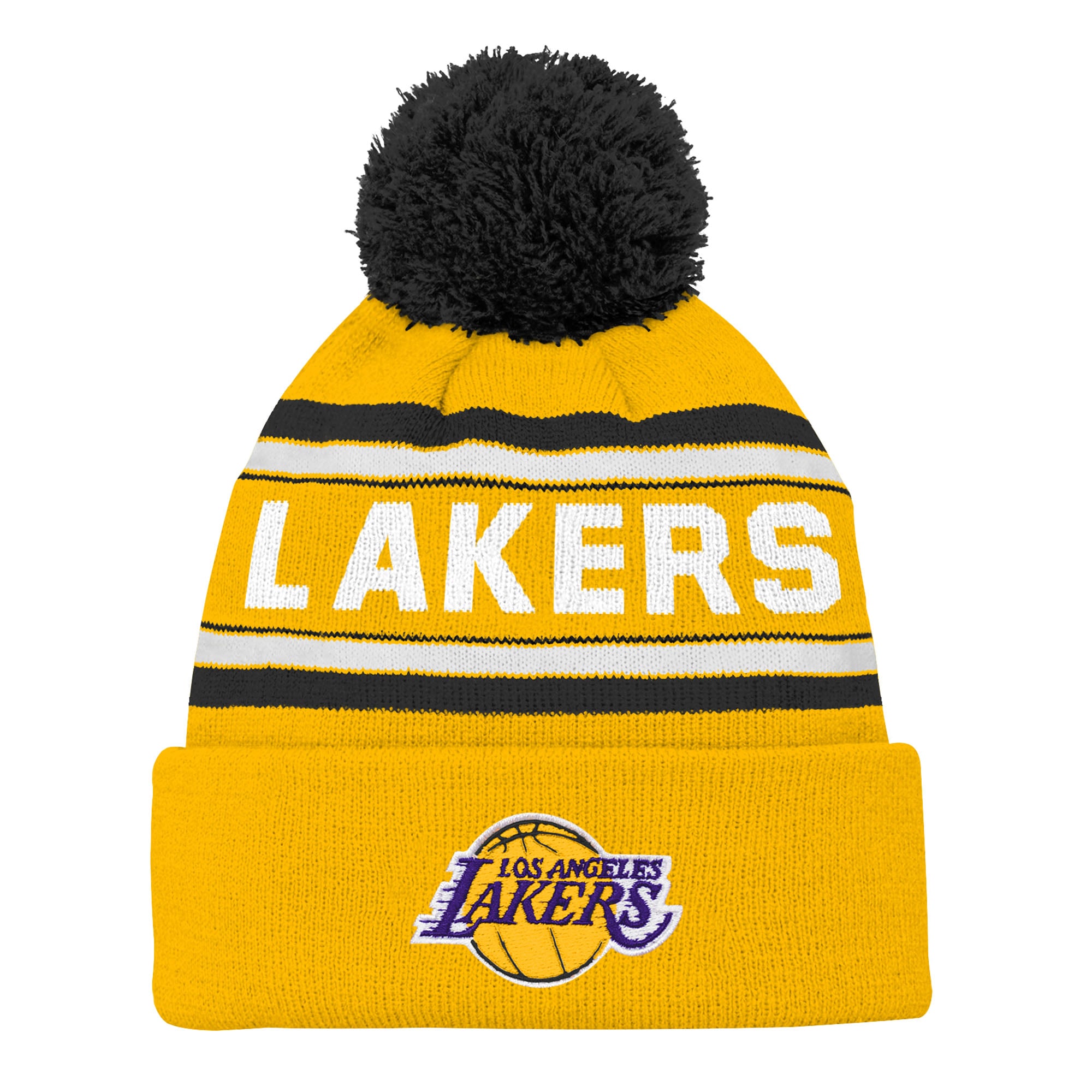 Los Angeles Lakers Strickmütze mit Bommel – Jugendliche