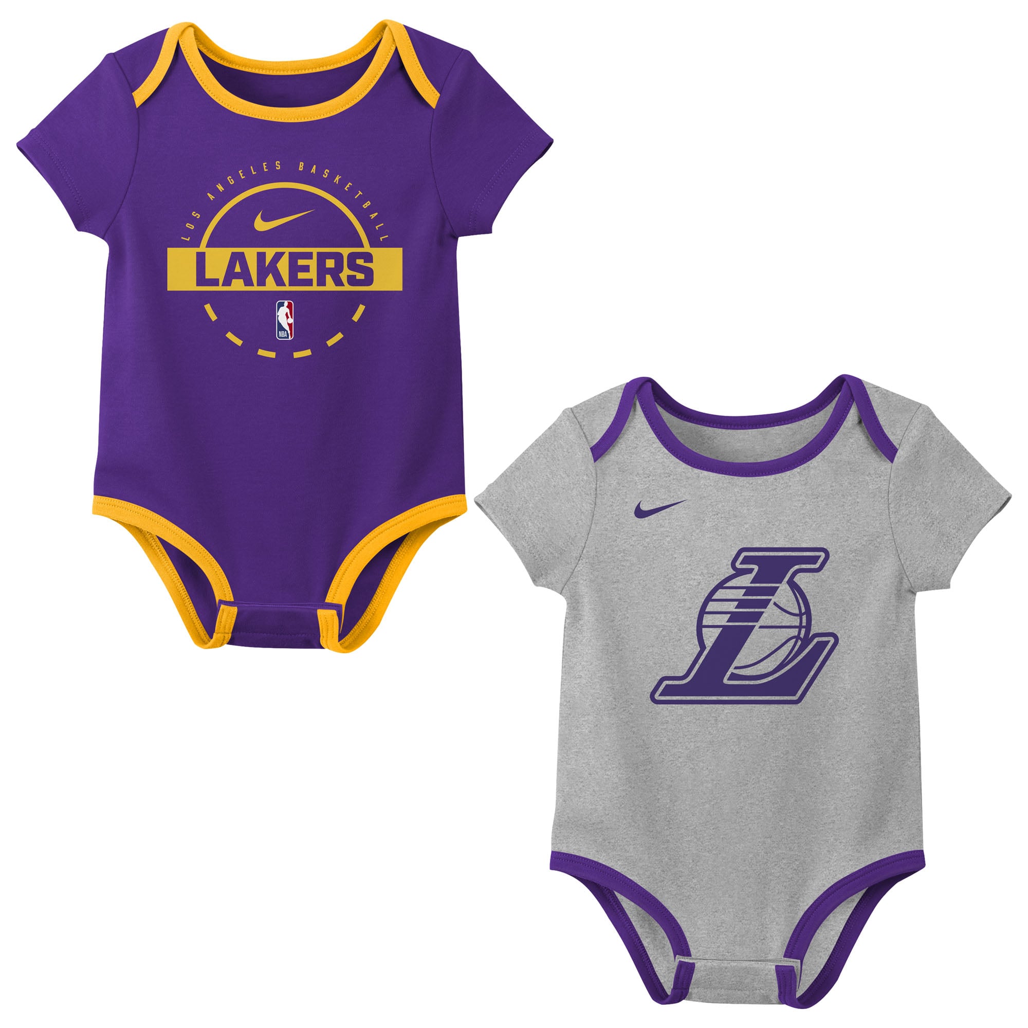 Los Angeles Lakers Nike 2er-Pack Creeper-Set – Kleinkinder