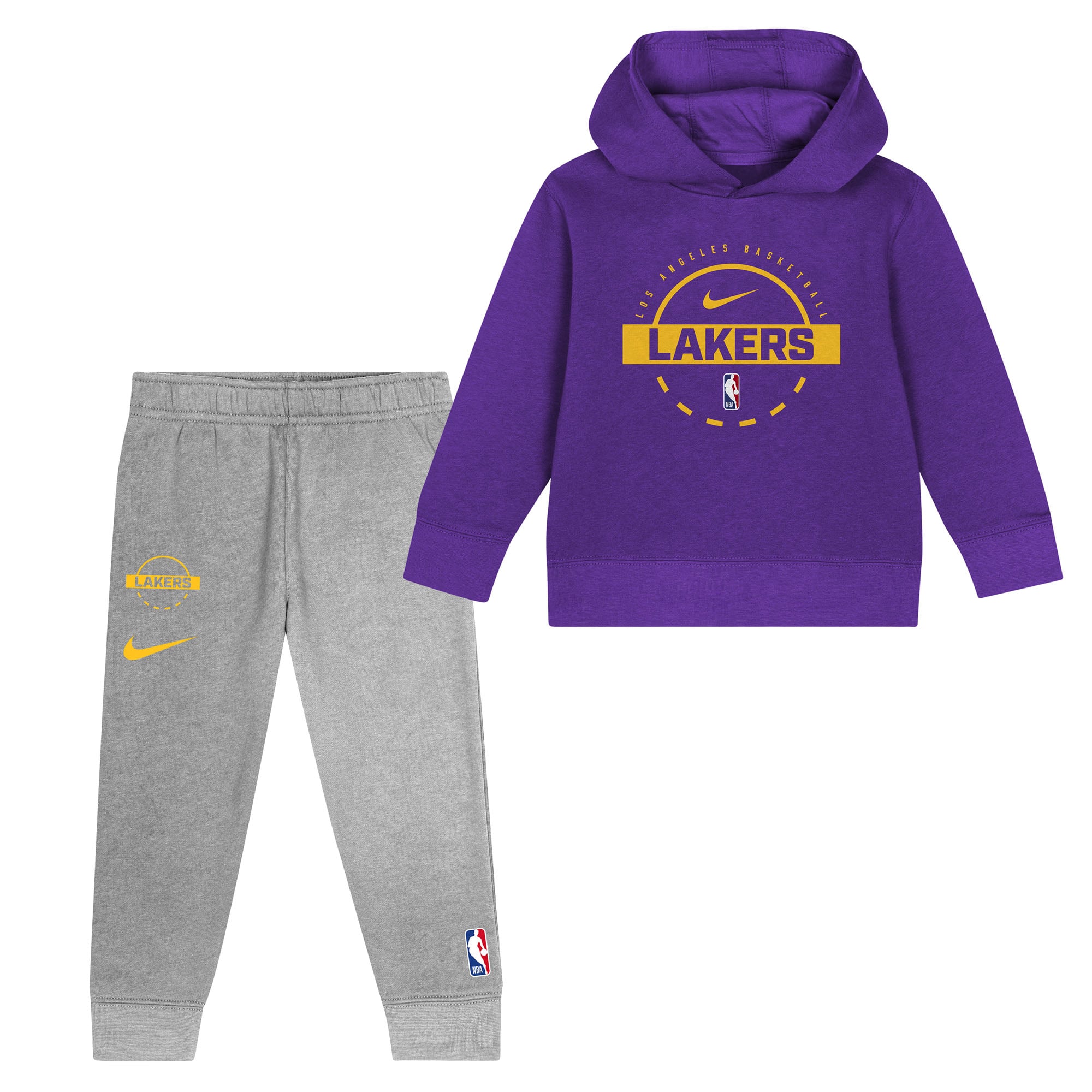 Los Angeles Lakers Nike Team Logo Club Fleece-Set – Kinder