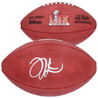 Jalen Hurts Philadelphia Eagles Autographed Super Bowl LIX Wilson Duke Football