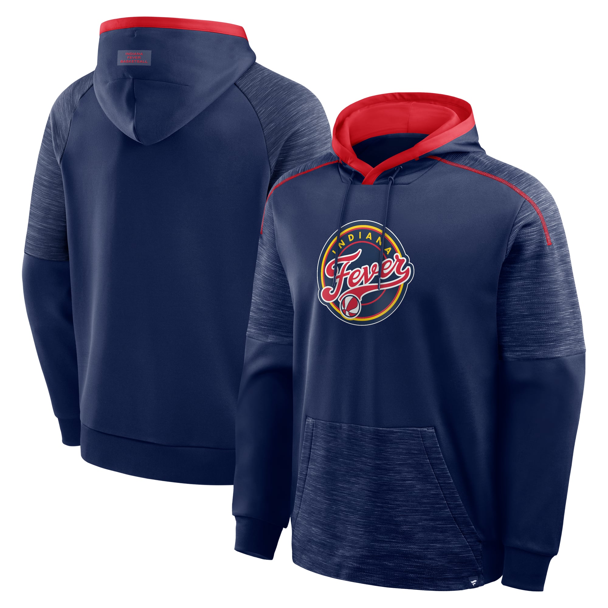 Men's Fanatics Navy Indiana Fever Pick & Roll Defender Pullover Hoodie
