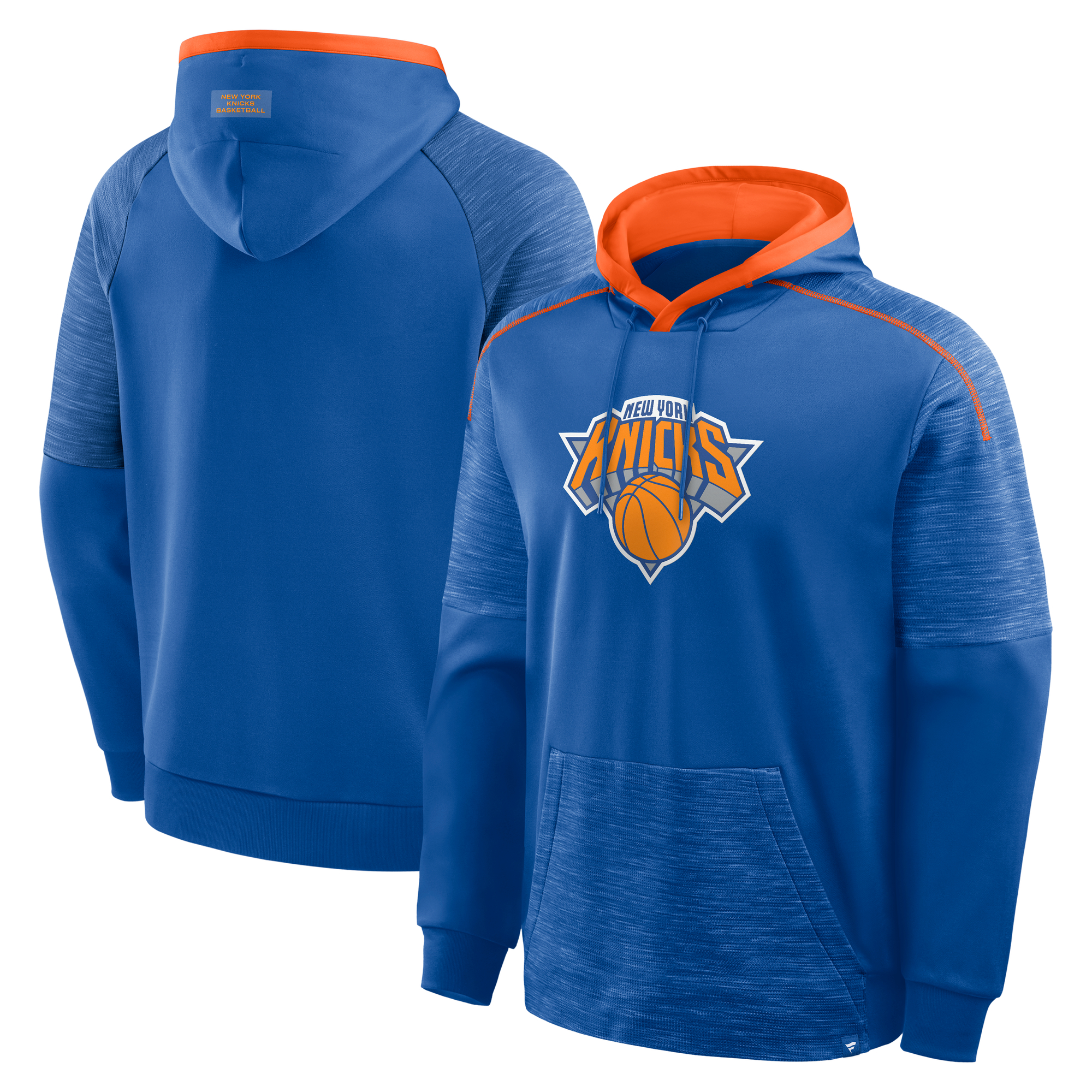 Men's Fanatics Blue New York Knicks Pick & Roll Defender Pullover Hoodie