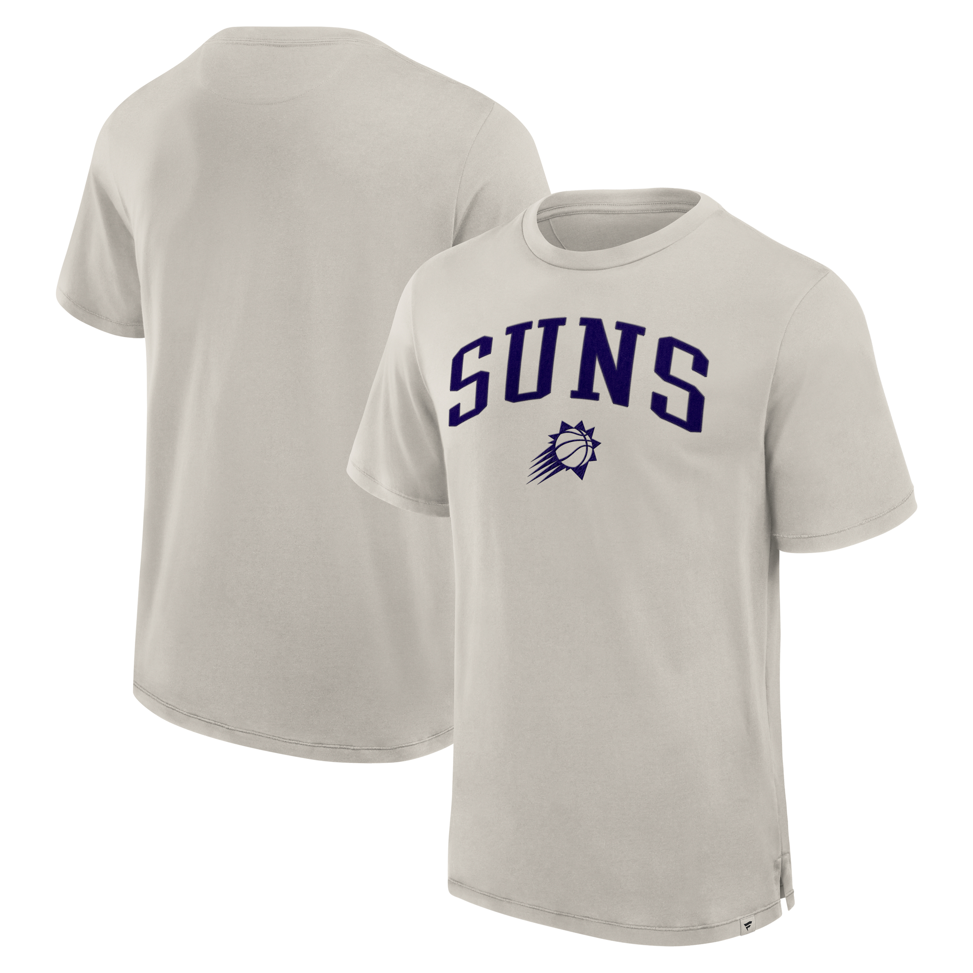 Men's Fanatics Cream Phoenix Suns Crossover Collection Pull Up Jumper Shot Premium T-Shirt