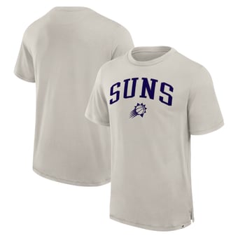 Men's Fanatics  Cream Phoenix Suns Crossover Collection Pull Up Jumper Shot Premium T-Shirt
