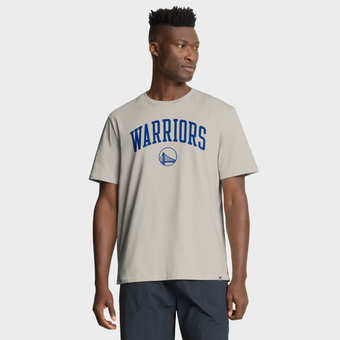Men's Fanatics  Cream Golden State Warriors Crossover Collection Pull Up Jumper Shot Premium T-Shirt