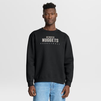 Men's Fanatics Black Denver Nuggets Crossover Collection Defensive Rotation Drill Premium Pullover Sweatshirt