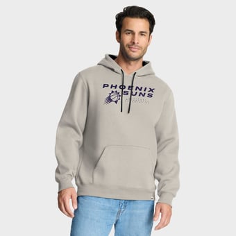 Men's Fanatics Off White Phoenix Suns Crossover Collection Blocked Shot Premium Pullover Hoodie