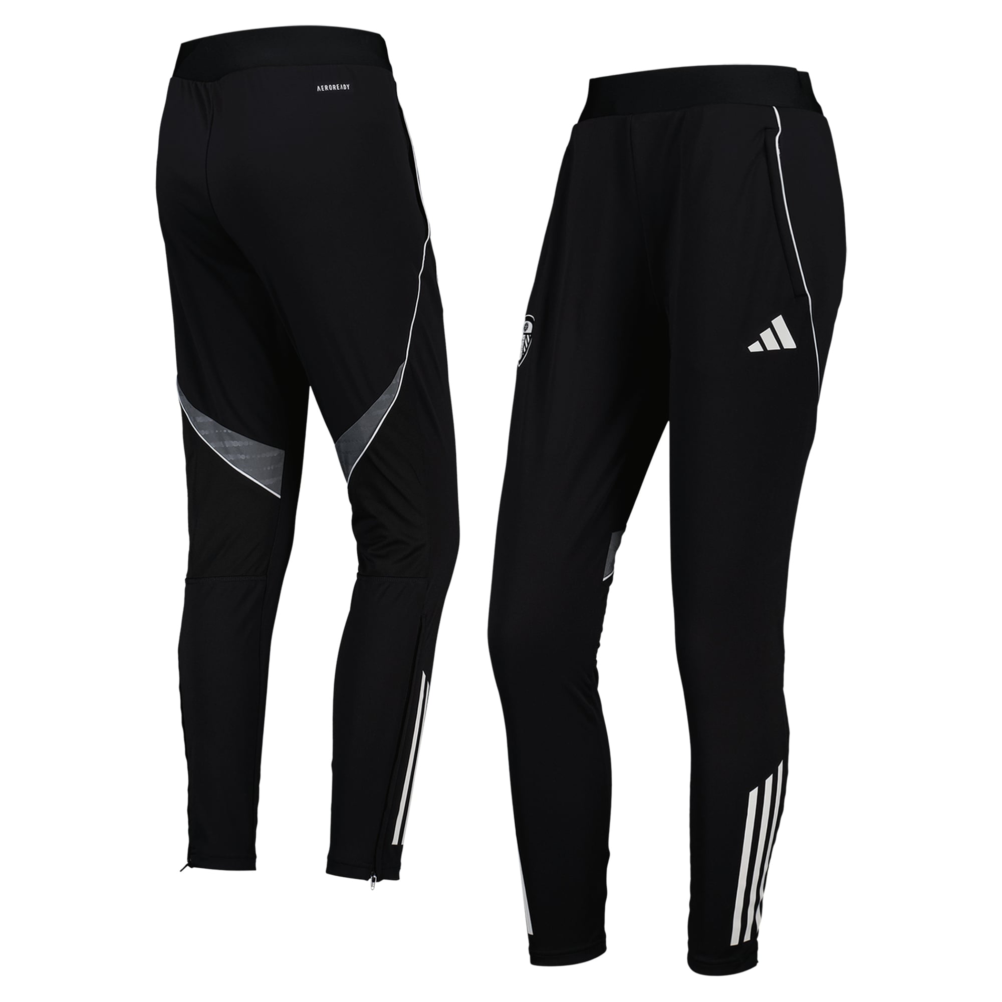 Leeds United adidas Training Pants - Black - Womens