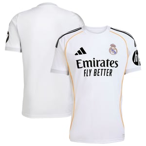 Maillot Domicile Real Madrid 2025/26, vue 3