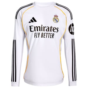 Maillot manches longues Domicile Real Madrid 25/26, vue 4
